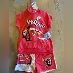 Disney Lightning McQueen Red Hoodie Set